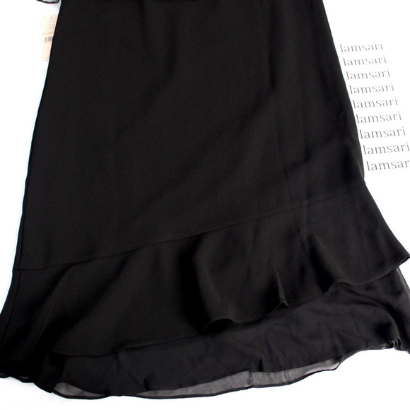 Nanette Cold Shoulder Swiss Dot Mesh Ruffle Dress - Picture 6 of 6